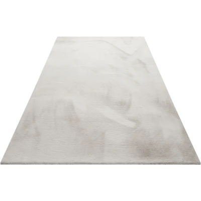 Abbildung von Wecon home Basics Hochflor Teppich &quot;Anna&quot;, rechteckig, Wohnzimmer, Schlafzimmer, Felloptik, sehr weich und flauschig, Uni