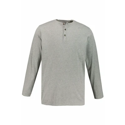 Abbildung von JP1880 Langarmshirt, Herren, Größe: 3XL, Grau melange