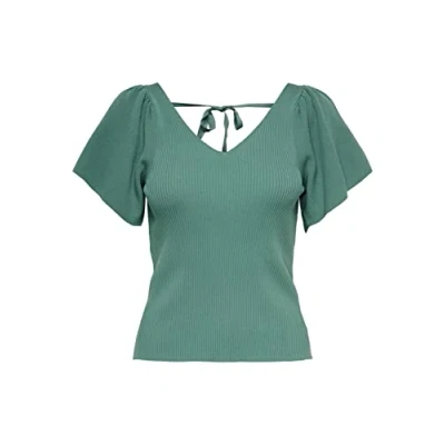 Abbildung von ONLY Onlleelo BACK Bluse, Damen, Größe: XS, Bottle green
