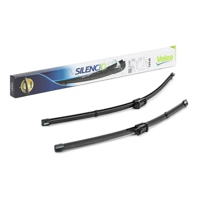 Abbildung von Scheibenwischer Valeo Silencio X.trm, Flat Blade Set 574643 vorne Rahmenlos Top Lock FORD USA: Mustang Mach E, VOLKSWAGEN: Tiguan I