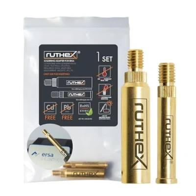 Abbildung von ruthex 2x Lötspitzen Adapter ERSA Serie 832, 842 &amp; 102 Lötkolbenspitze kompatibel mit Lötkolben i Tool Pico, PTC 70 für zum Einsetzen von Gewindeeinsätzen im 3D Druck