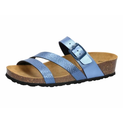 Abbildung von Pantolette Damen Schnallen LICO Natural Glitter