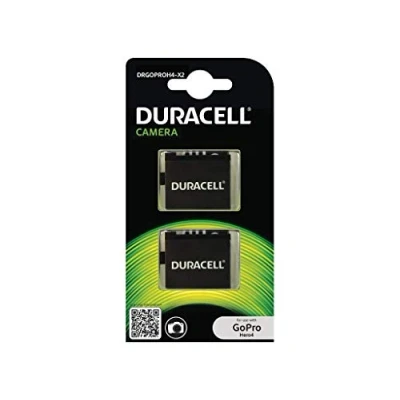 Abbildung von Duracell Akku für GoPro Hero 4 AHDBT 401, Farbe: Schwarz, DRGOPROH4 X2, 2 Stück