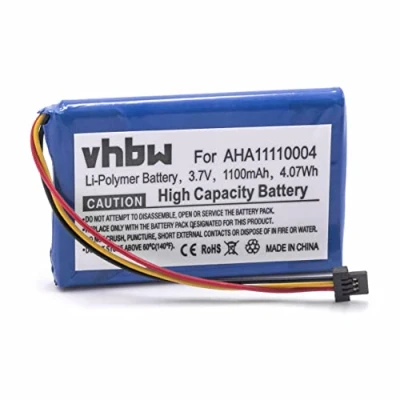 Abbildung von vhbw Akku kompatibel mit Tomtom Go 520, 4FA50, 520 WiFi, 510 GPS Navigation Navi (1100 mAh, 3,7 V, Li Ion)