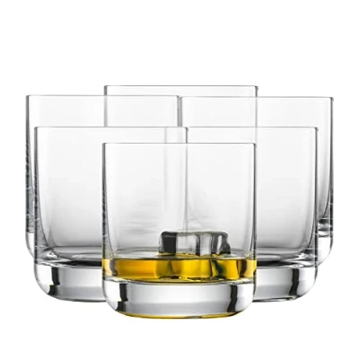 Abbildung von SCHOTT ZWIESEL Whiskyglas Simple (6er Set), geradliniger Tumbler für Whisky, spülmaschinenfeste Tritan Kristallgläser, Made in Germany (Art. Nr. 123664)