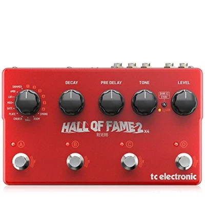 Abbildung von TC Electronic HALL OF FAME 2 X4 Reverb Gelobtes Pedal, erweitert mit 4 MASH Schaltern, Shimmer und 8 Presets