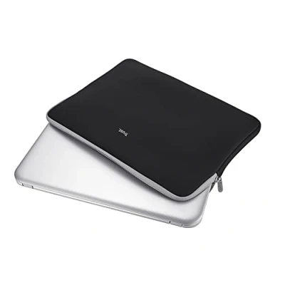 Abbildung von Trust Primo Soft Laptop Sleeve 15,6 Zoll weiche Schutzhülle (für Notebooks mit Bildschirmdiagonale bis 39,6 cm (15,6 Zoll)) schwarz, 21248