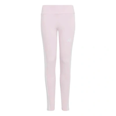 Abbildung von adidas Mädchen ESSENTIALS 3 STRIPES LEGGINGS, clear pink/white, 11 12 Years
