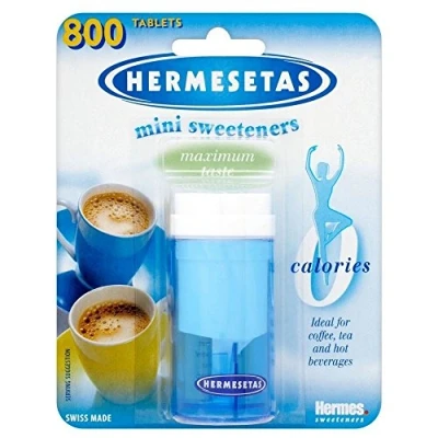 Abbildung von Hermesetas Mini Süßstoffe (800 pro Packung) Packung mit 2