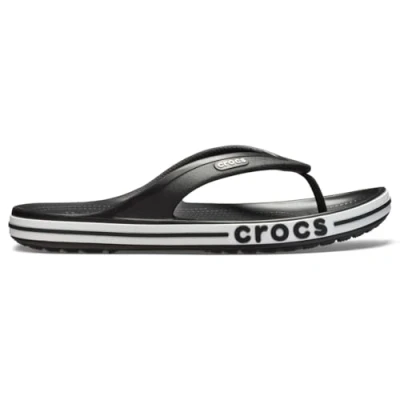 Abbildung von Crocs Unisex&#039;s Bayaband Flip Flop,Black/White,46/47 EU
