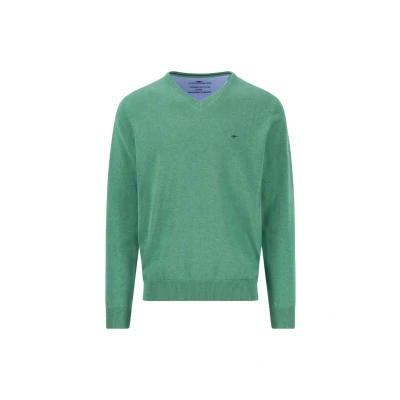 Abbildung von FYNCH HATTON Strickpullover klassischer Pullover mit V Ausschnitt