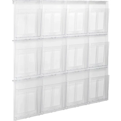 Abbildung von helit H6811102 Wanddisplay „the placativ“ 12 x DIN A4, glasklar
