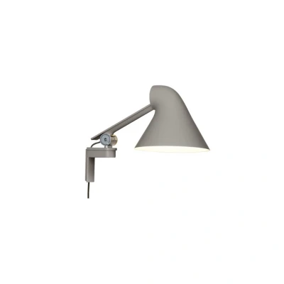 Abbildung von Louis Poulsen NJP LED Wandlampe Arm kurz, hellgrau