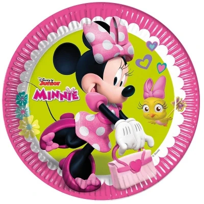 Abbildung von Zeichen Minnie Maus Kalkrosa 23cm 8 Stücke