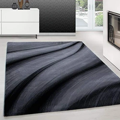 Abbildung von Teppium Teppich Abstrakt Wellen Design, Rechteckig, Höhe: 12 mm, Modern Kurzflor Wohnzimmer Design Pflegeleicht