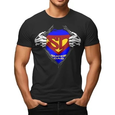 Abbildung von Herren T Shirt für den besten Vater: Ich Bin EIN Superdad Das ideale Männer Geschenk