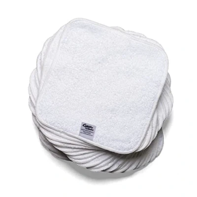 Abbildung von Cheeky Wipes Babytücher aus Baumwolle, weiß, 25 Stück 15 x cm