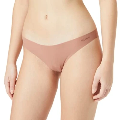Abbildung von HUGO Brazilian Laser CUT Slip, Damen, Größe: XL, Medium beige