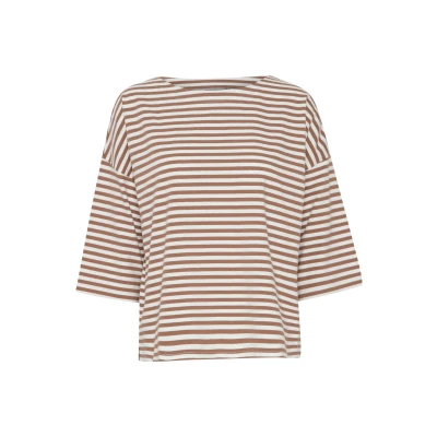 Abbildung von Fransa Frsiva Langarmshirt, Damen, Größe: Large, Coca mocha mix