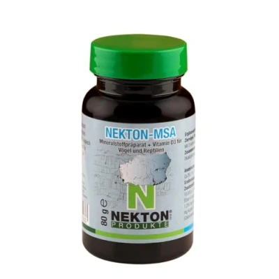 Abbildung von NEKTON MSA Hochwirksames Mineralstoffpräparat für Ziervögel, Reptilien und Amphibien Made in Germany (80g)