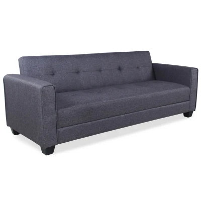 Abbildung von Menzzo Clayton Schlafsofa, Holz, grau, 200