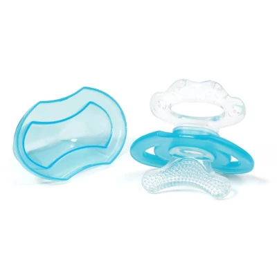 Abbildung von BabyOno Beißring aus Silikon für Babys, Blau