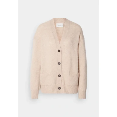 Abbildung von Marc O&#039;Polo Longsleeve V NECK Strickjacke, Damen, Größe: Small, Blushed camel