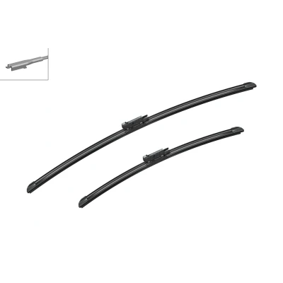 Abbildung von Scheibenwischer Bosch 3 397 014 939 475, 650mm Flachbalkenwischblatt für Linkslenker BMW: 5 Limousine