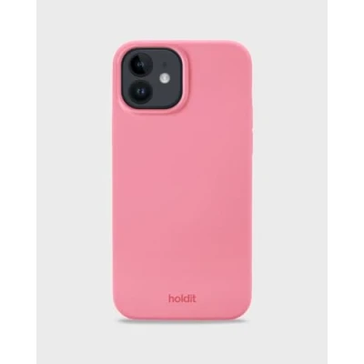 Abbildung von holdit Silikonhülle iPhone 12/12 Pro (6,1) 0,8mm Ultra dünn Handyhülle Silikon Trendy Slim Silicone case mit Voller Schutz (erhöhte Kante für Kameraschutz) Rouge Pink