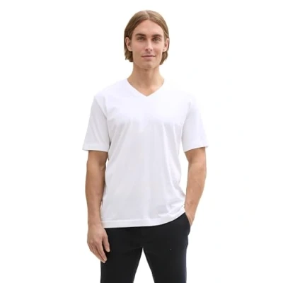 Abbildung von TOM TAILOR T Shirt aus Baumwolle mit Logo Print, Peachy orange, XXL