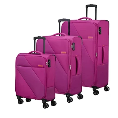 Abbildung von American Tourister Sun Break Kofferset 3 teilig, Rosa (Fuchsia)