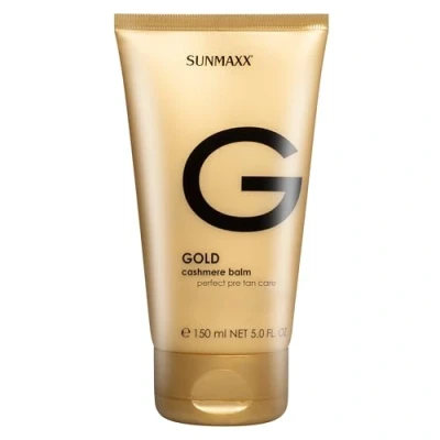 Abbildung von SUNMAXX Gold Cashmere Balm perfect pre tan care Anti Age Bräunungsbeschleuniger ohne Selbstbräuner, frischer Duft, mittlere Bräunung, dermatologisch getestet, für jeden Hauttyp, 150 ml