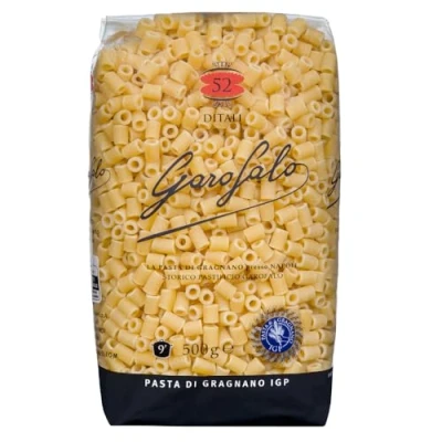 Abbildung von Garofalo Pasta di Gragnano IGP Ditali N 52 Hartweizengrieß 100% Neapolitanische Kurze Packung mit 500g