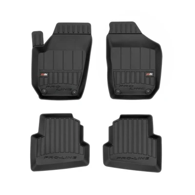 Abbildung von FROGUM 3D407220 Fußmattensatz Gummi vorne und hinten 4 schwarz SKODA: Fabia 2 Combi, Schrägheck