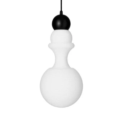 Abbildung von Hängeleuchte Paris 1920, Höhe 43 cm, Glas, weiß