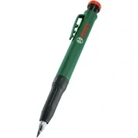 Abbildung von Bosch Tieflochmarker Bleistift (cleverer und robuster Druckbleistift zum Markieren auf Stein, Holz, Papier anderen Materialien; integrierter Anspitzer)