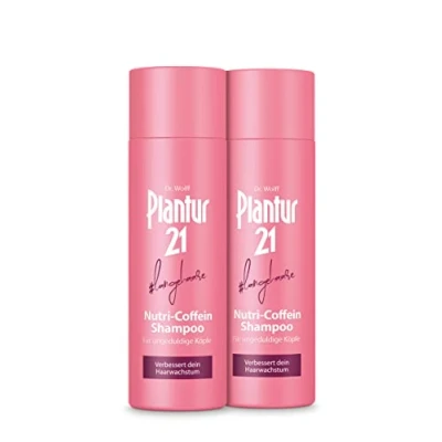 Abbildung von Plantur 21#langehaare Nutri Coffein Shampoo 2 x 200 ml Pflegeshampoo für langes Haar zur Verbesserung des Haarwachstums silikonfrei und parabenfrei