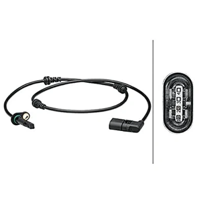 Abbildung von HELLA 6PU 012 679 411 ABS Sensor Vorderachse aktiver 2 970 MERCEDES BENZ: C Klasse T modell, Limousine