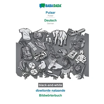 Abbildung von BABADADA black and white, Pulaar Deutsch, ¿owitorde nataande Bildwörterbuch: German, visual dictionary