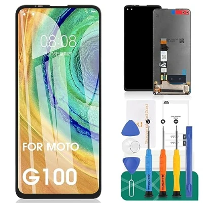 Abbildung von SRJTEK für Motorola Moto G100 LCD Bildschirm Motorol Edge S Ersatz XT2125 Display Touch Digitizer 4 Assembly Repair Parts Kit