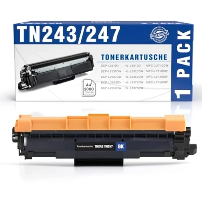Abbildung von Toner Experte Kompatibel Brother TN 247 TN243 für HL L3210CW L3270CDW MFC L3730CDN, 1 Schwarz x 243