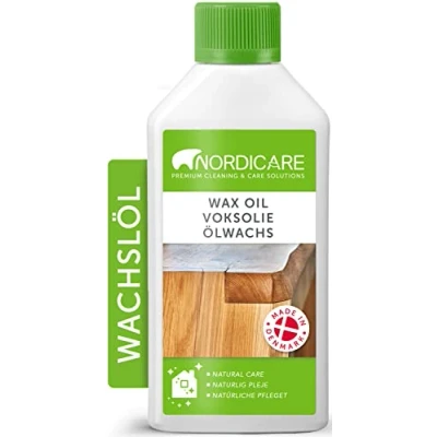 Abbildung von Nordicare Hartwachsöl [500ml] farblos zur Holz Pflege I Holzwachs Öl für vielfältige Holzarten Wachs Holzöl, Wachsöl Holz, Holzpflegeöl