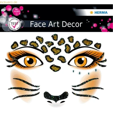 Abbildung von HERMA Schmuck Tattoo Face Art Sticker Gesichter &quot;Leopard&quot;