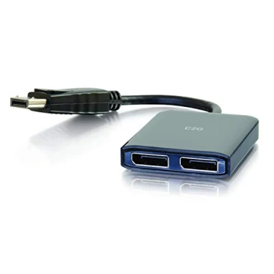 Abbildung von Mini DisplayPort™ 1.2 to Dual MST Hub 4K Doppelmonitor Multi Stream Transport (MST), schwarz, 84290