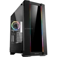 Abbildung von Sharkoon Elite Shark CA200G, PC Gehäuse, ARGB, 8 Fach RGB Steuerung, klassischer und vertikaler Grafikkarteneinbau