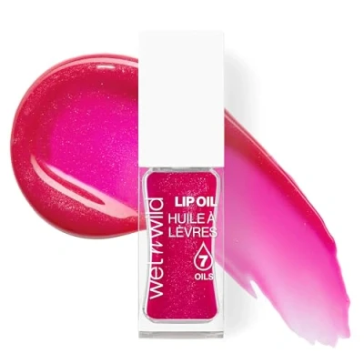 Abbildung von Wet n Wild Getöntes Lip Oil, Pflegendes &amp; Nicht Klebriges Rosa Lipgloss Mit 7 Natürlichen Ölen, Leichte Formel Für Spiegelähnlichen Glanzeffekt, Farbton Dress Code