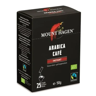 Abbildung von Mount Hagen Bio FT Naturland Instant Kaffee Sticks, 25x2g
