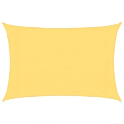 Abbildung von vidaXL Sonnensegel Sonnenschutz Windschutz Sonnendach UV Schutz Sonnenschutzsegel Schattenspender Garten Terrasse Balkon 160g/m² Beige 3x4m HDPE