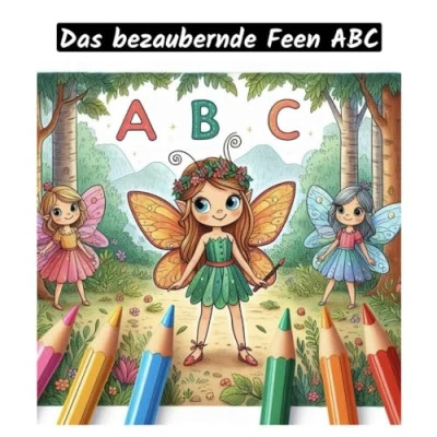 Abbildung von Das bezaubernde Feen ABC Ausmalbuch malen &amp; lernen Alphabet Bilingual Deutsch Englisch