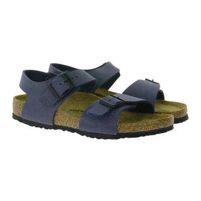Abbildung von Birkenstock NEW YORK Riemensandalette für Kinder, Größe: 25, Navy Schuhe